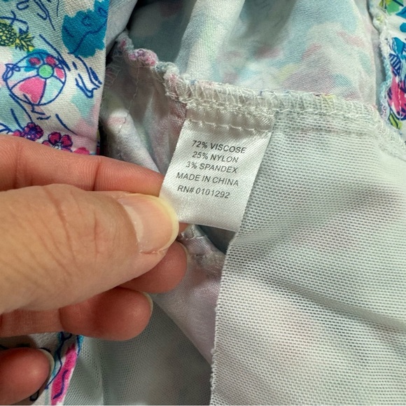 Lulu B Pull On 10” Printed Shorts Size 12 Resort - Picture 3 of 7